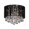 Cwi Lighting Water Drop 6 Light Drum Shade Flush Mount With Chrome Finish 5006C14C-R (B) - alternate 1